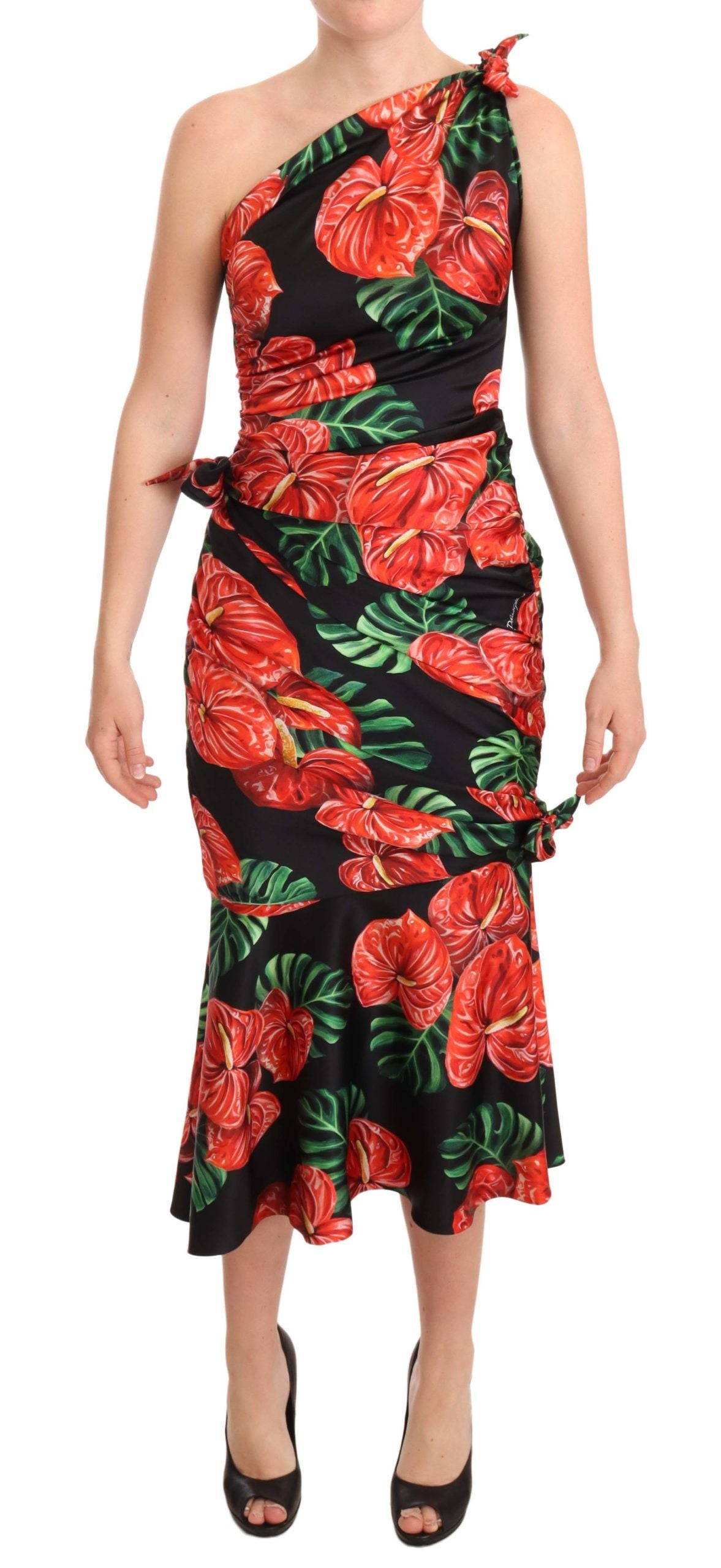 Robe Dolce & Gabbana drapée noire