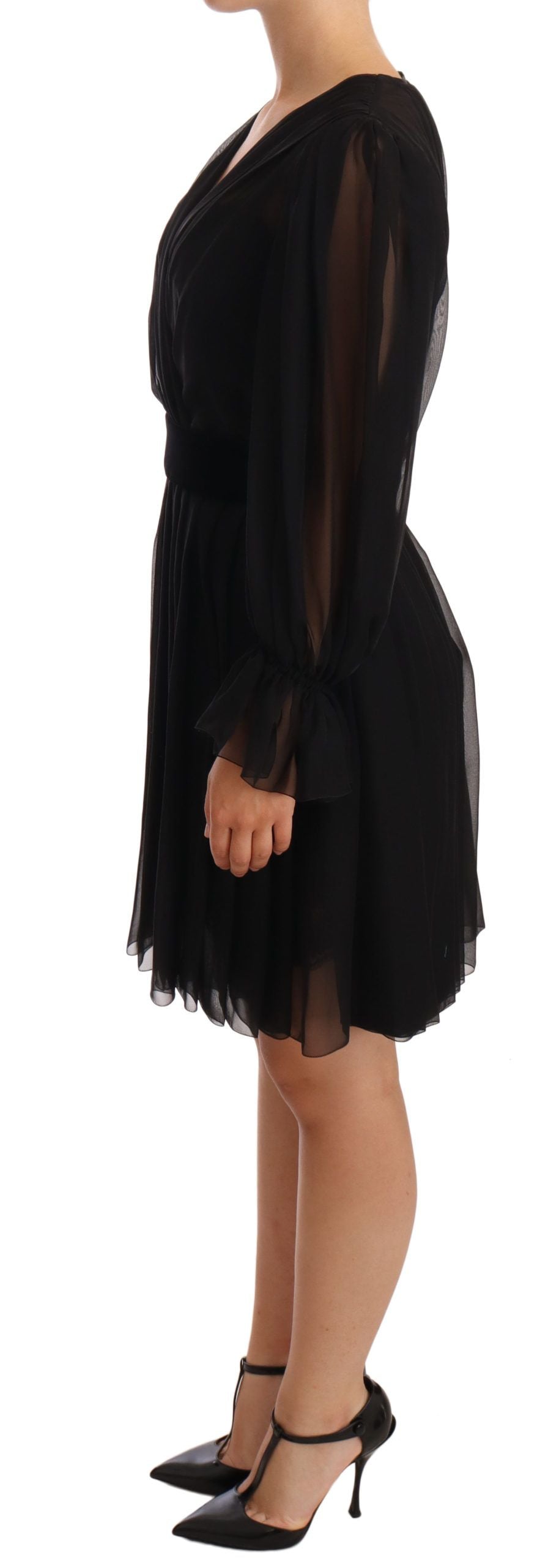 Robe Dolce & Gabbana V-neck noire