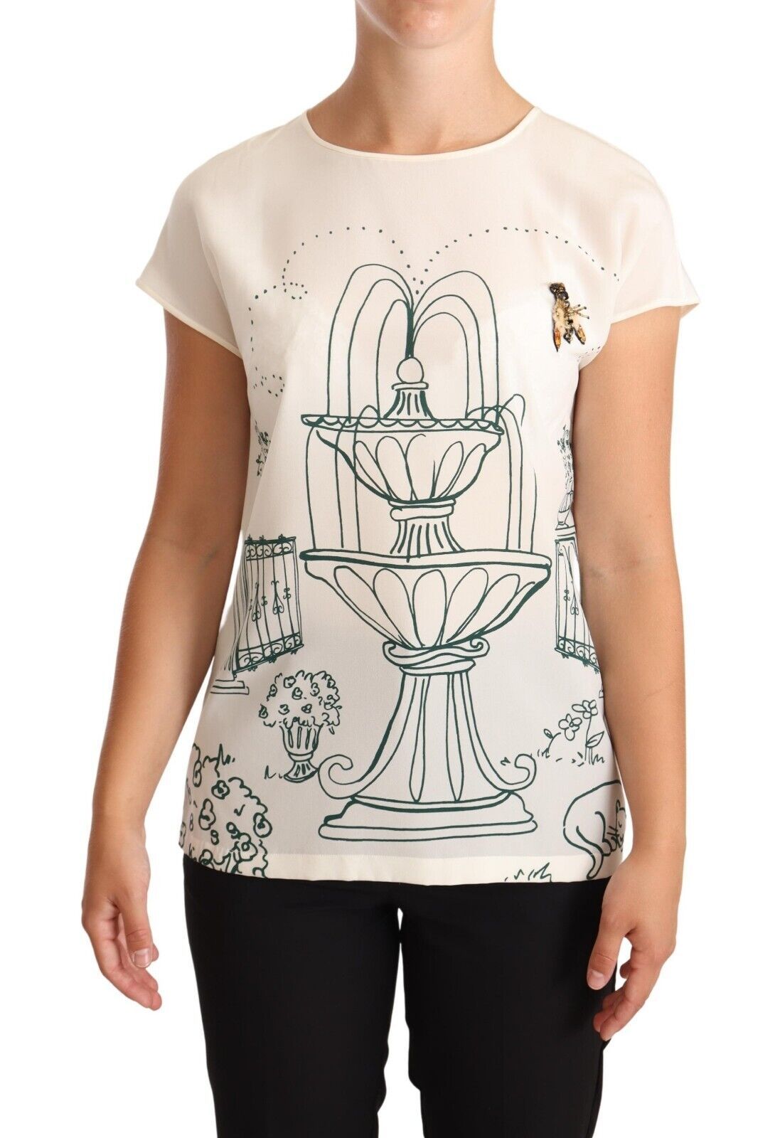 T-shirt Dolce & Gabbana Fontaine blanche