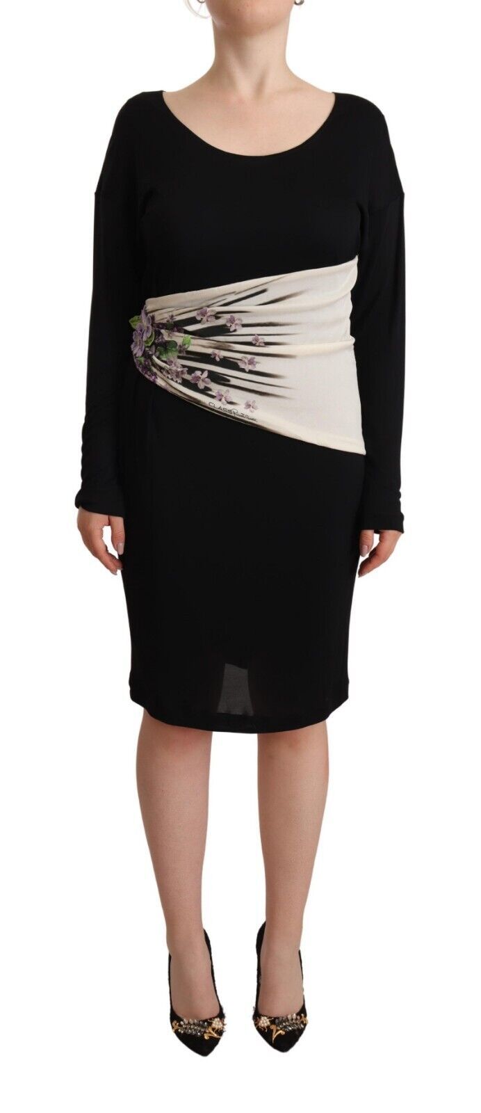 Robe Class Roberto Cavalli noire argentée