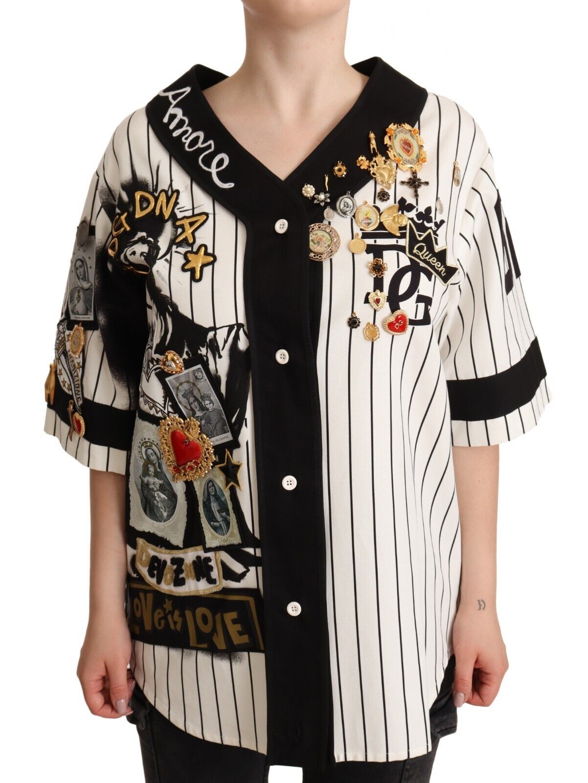 Chemisier Dolce & Gabbana Amore blanc