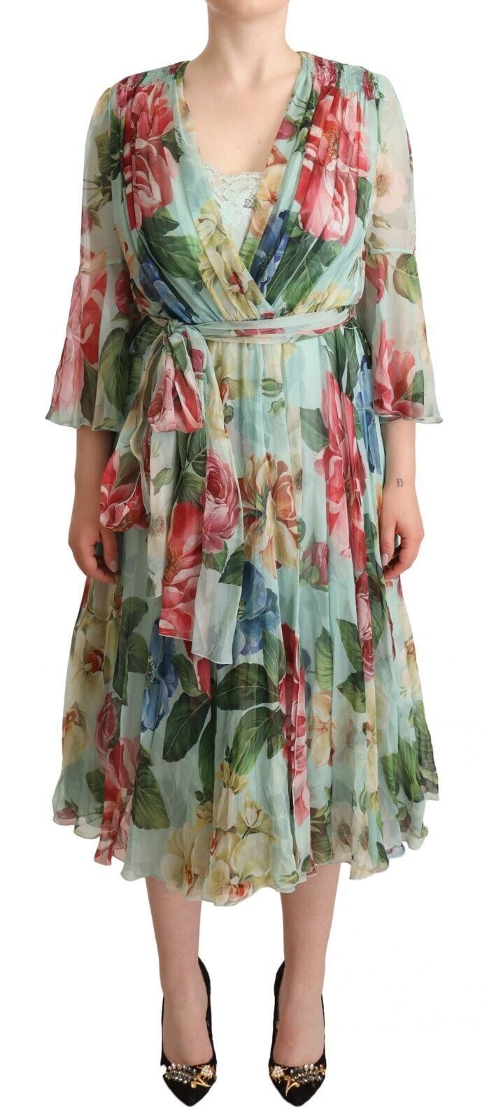 Robe midi Dolce & Gabbana verte