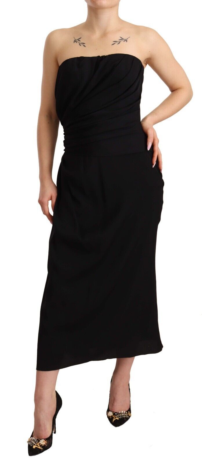 Robe mi-longue Dolce & Gabbana noire