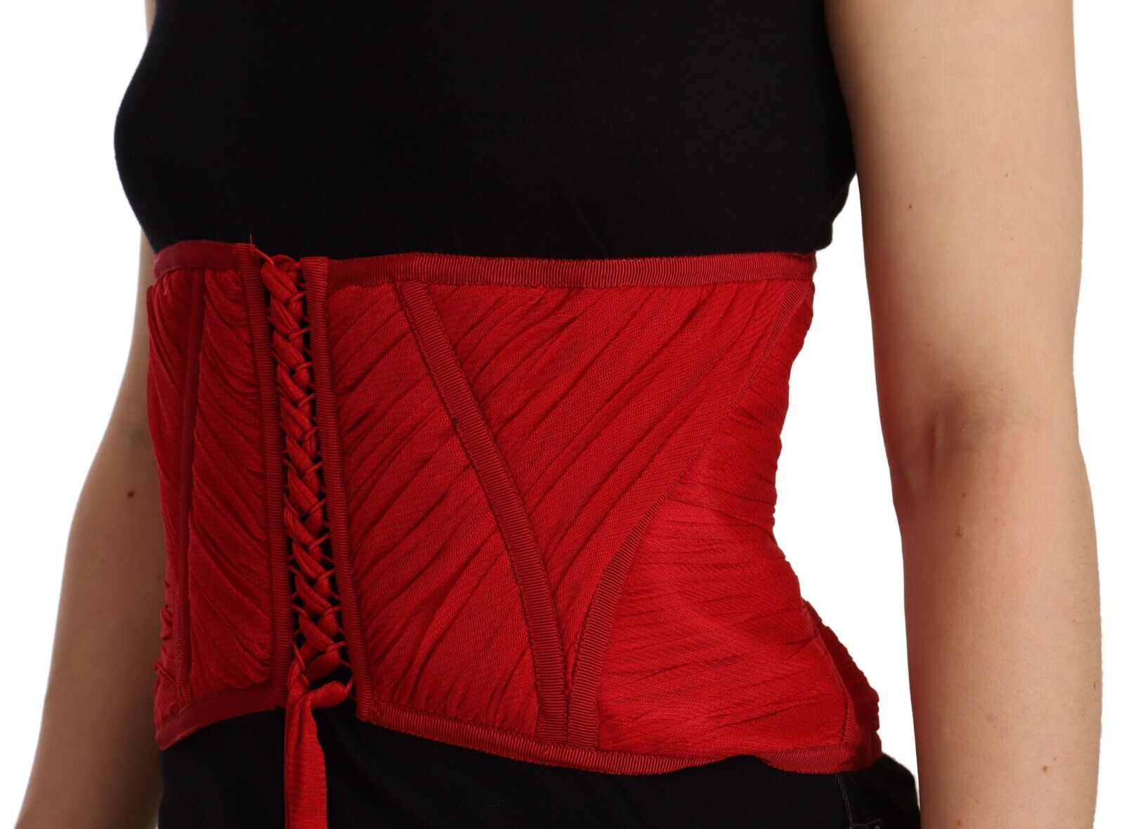 Ceinture corset Dolce & Gabbana rouge