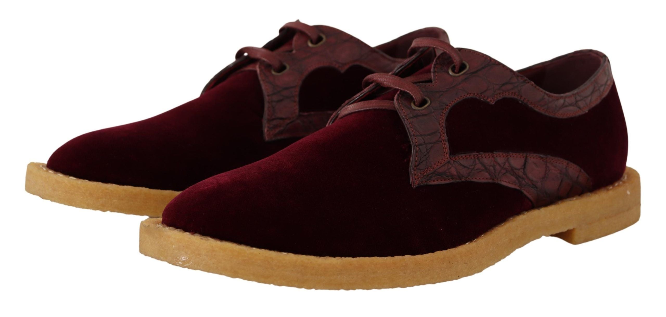 Chaussures Dolce & Gabbana à lacets bordeaux
