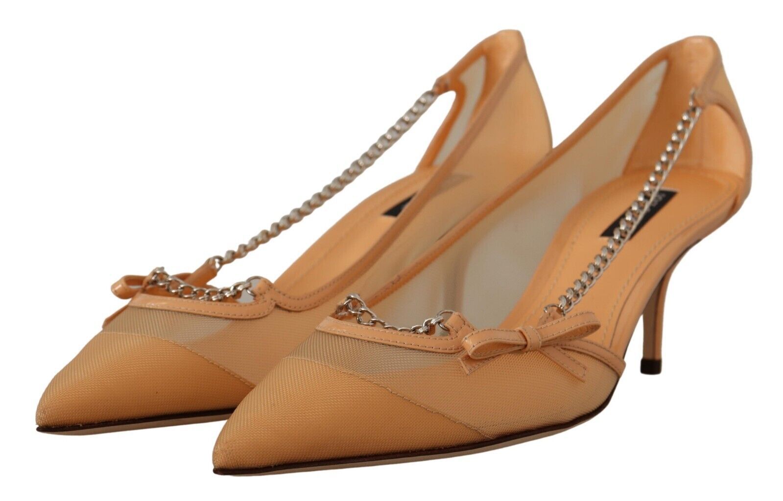 Escarpins Dolce & Gabbana cuir pêche