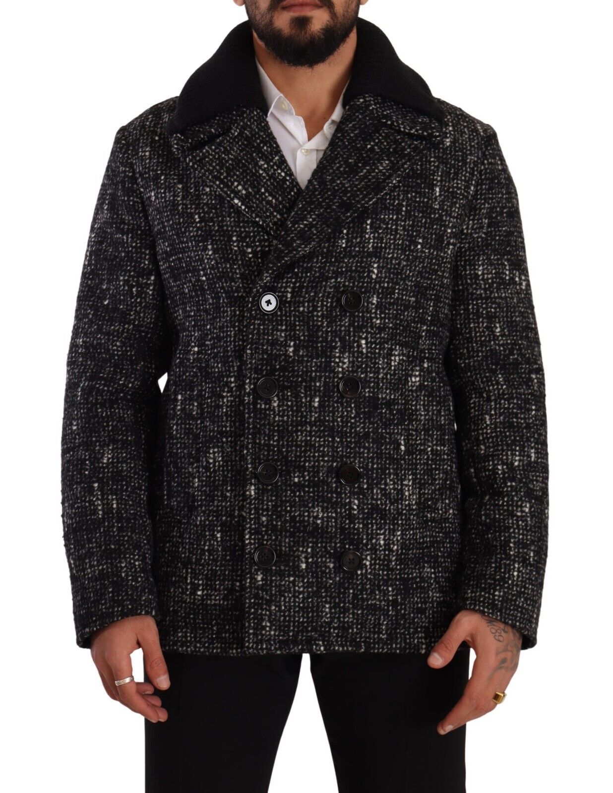 Manteau DOLCE & GABBANA Overcoat noir gris