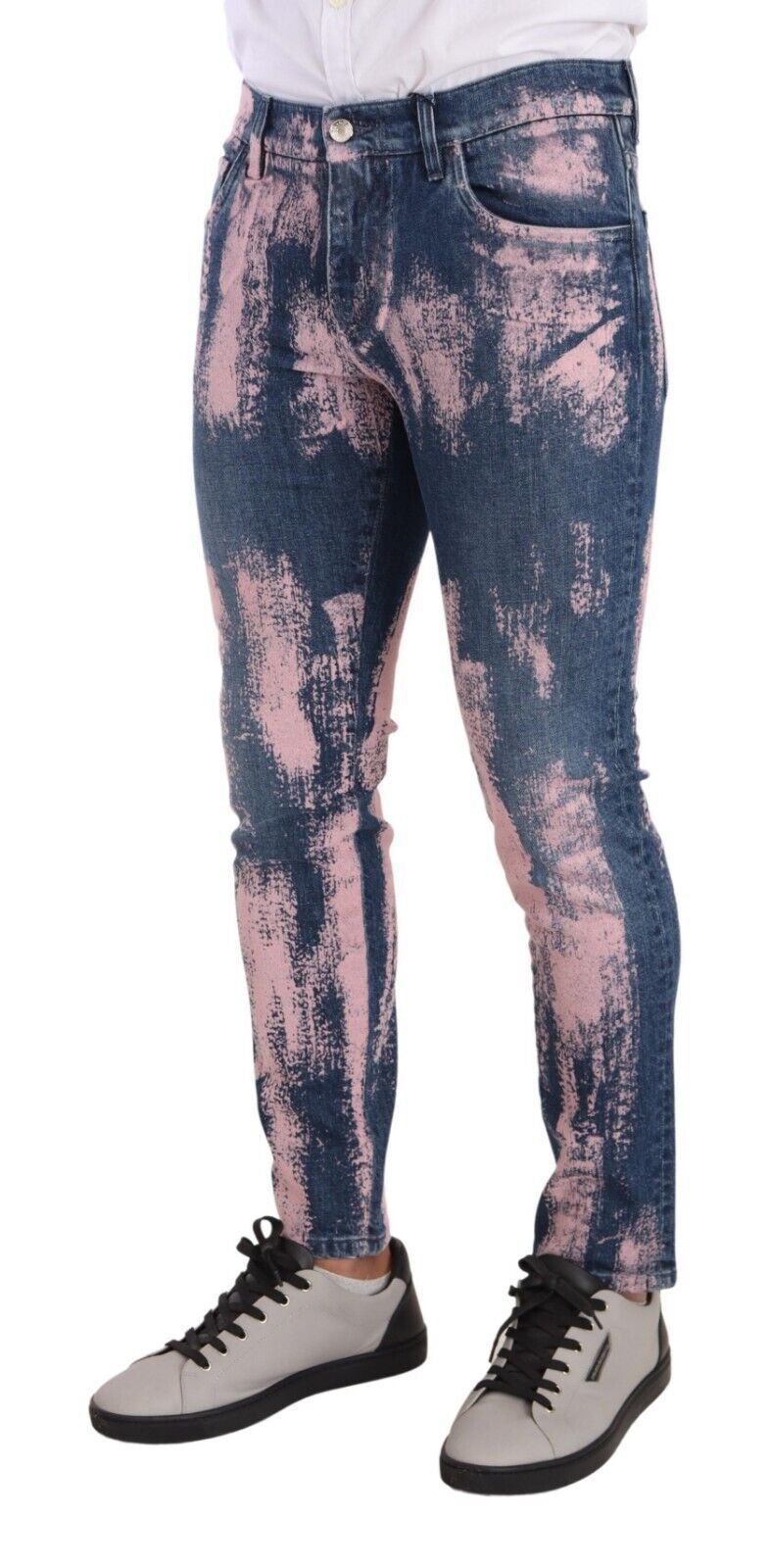 Jeans Dolce & Gabbana bleu rose tie dye
