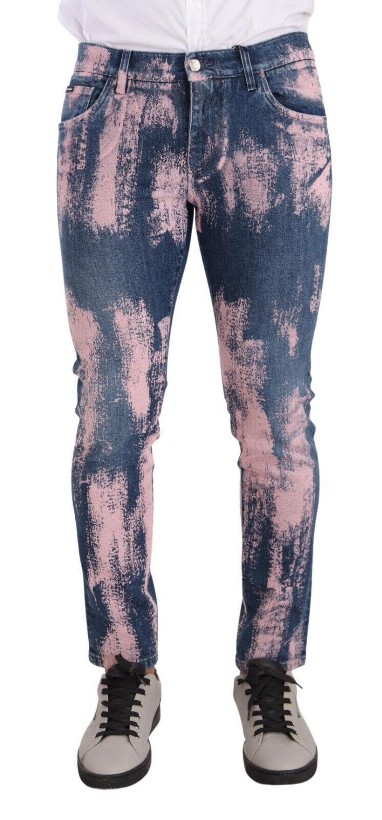 Jeans Dolce & Gabbana bleu rose tie dye