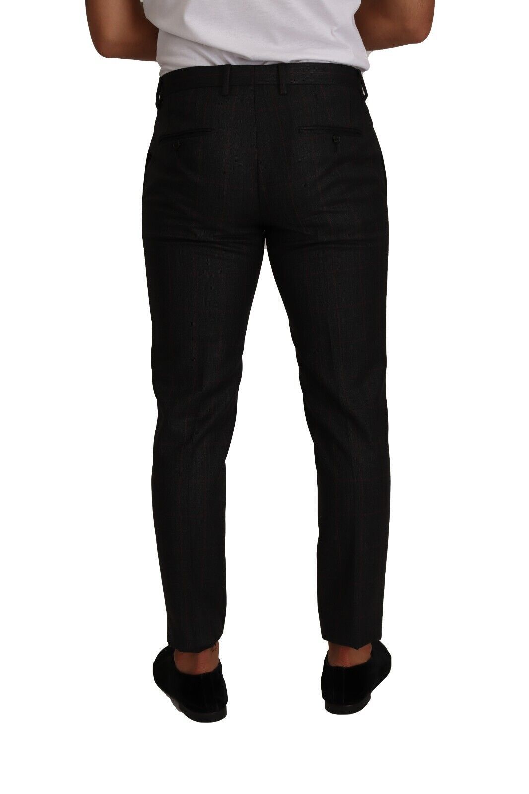 Pantalons Dolce & Gabbana gris à carreaux