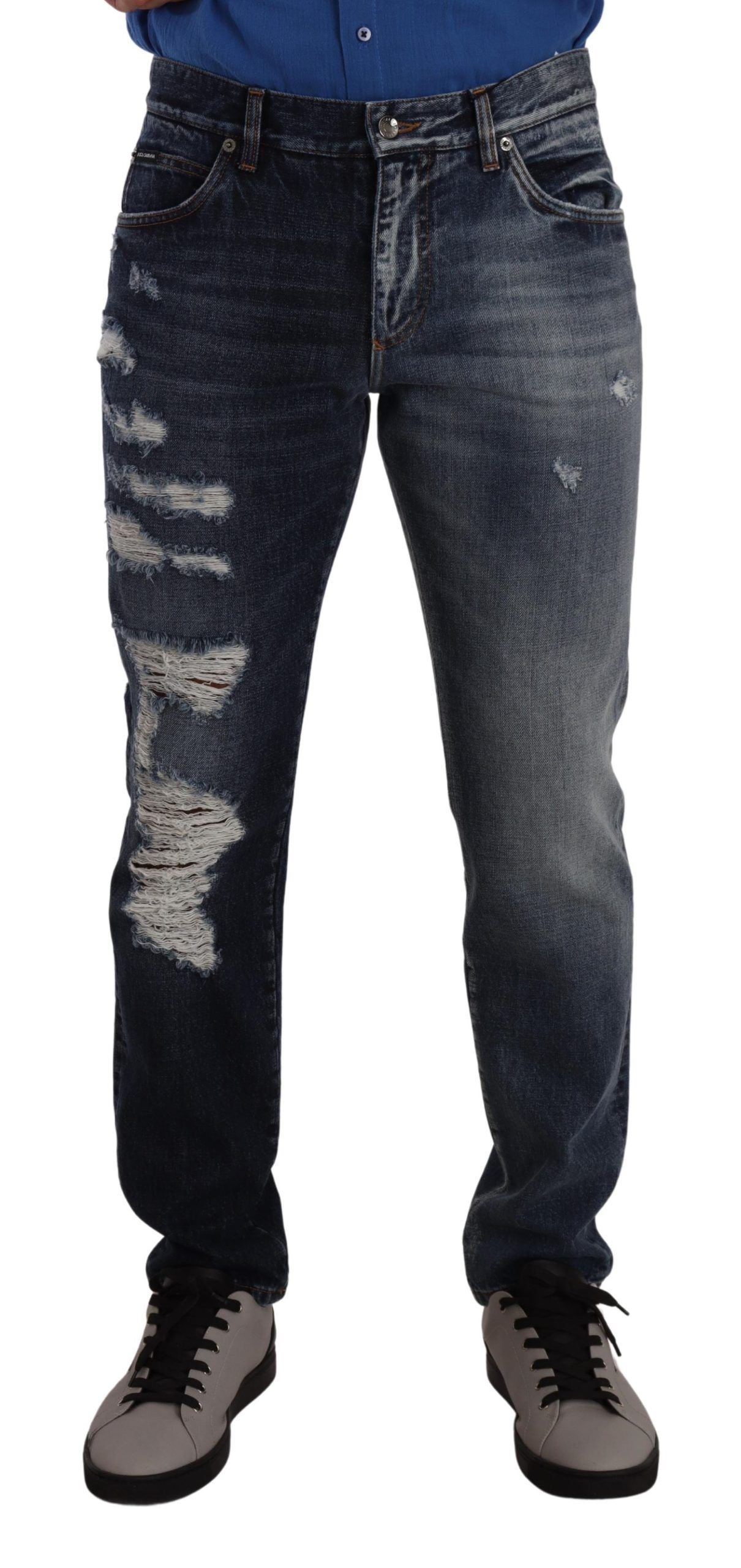 Jeans Dolce & Gabbana tissés bleus