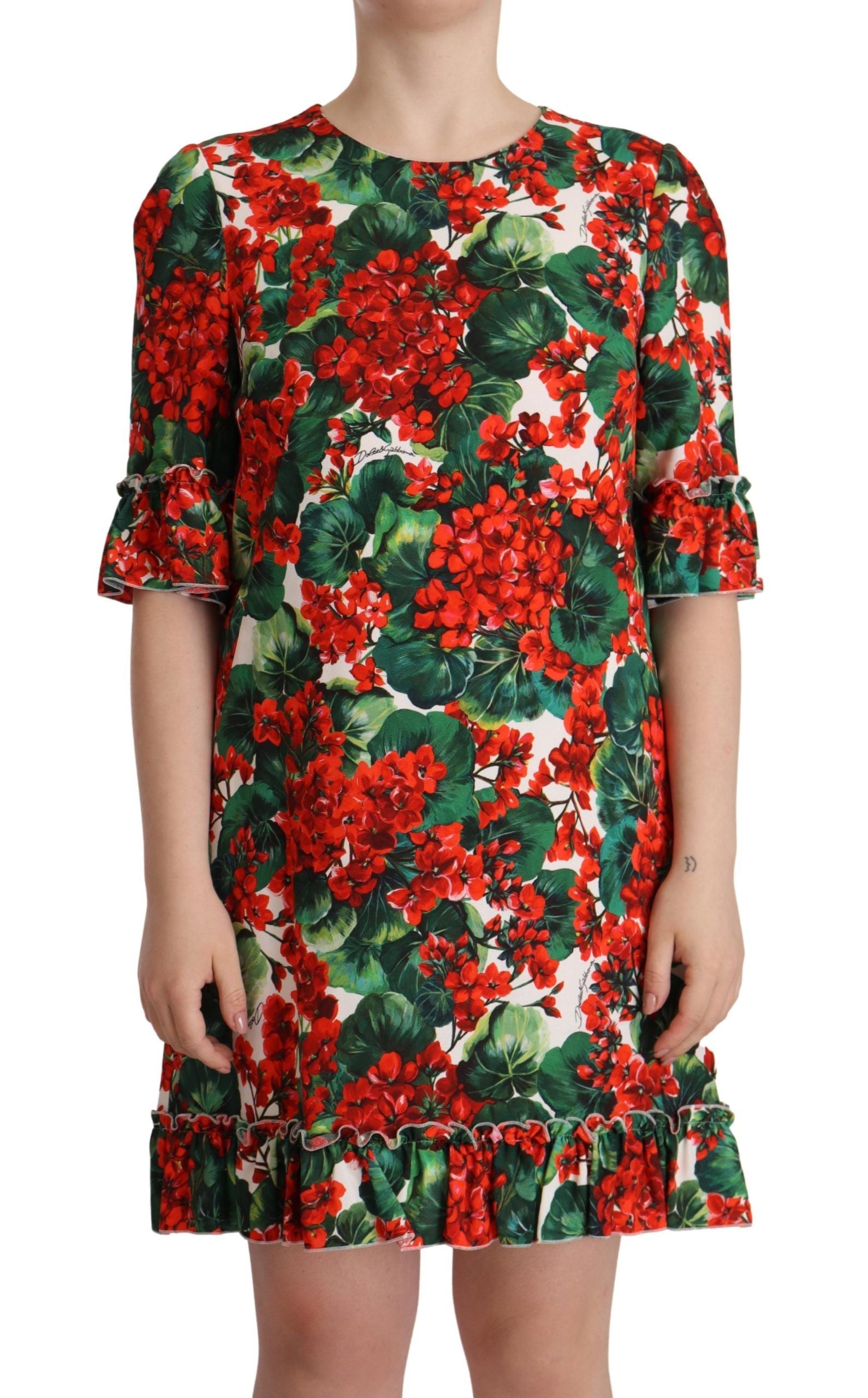 Robe Dolce & Gabbana à fleurs rouges