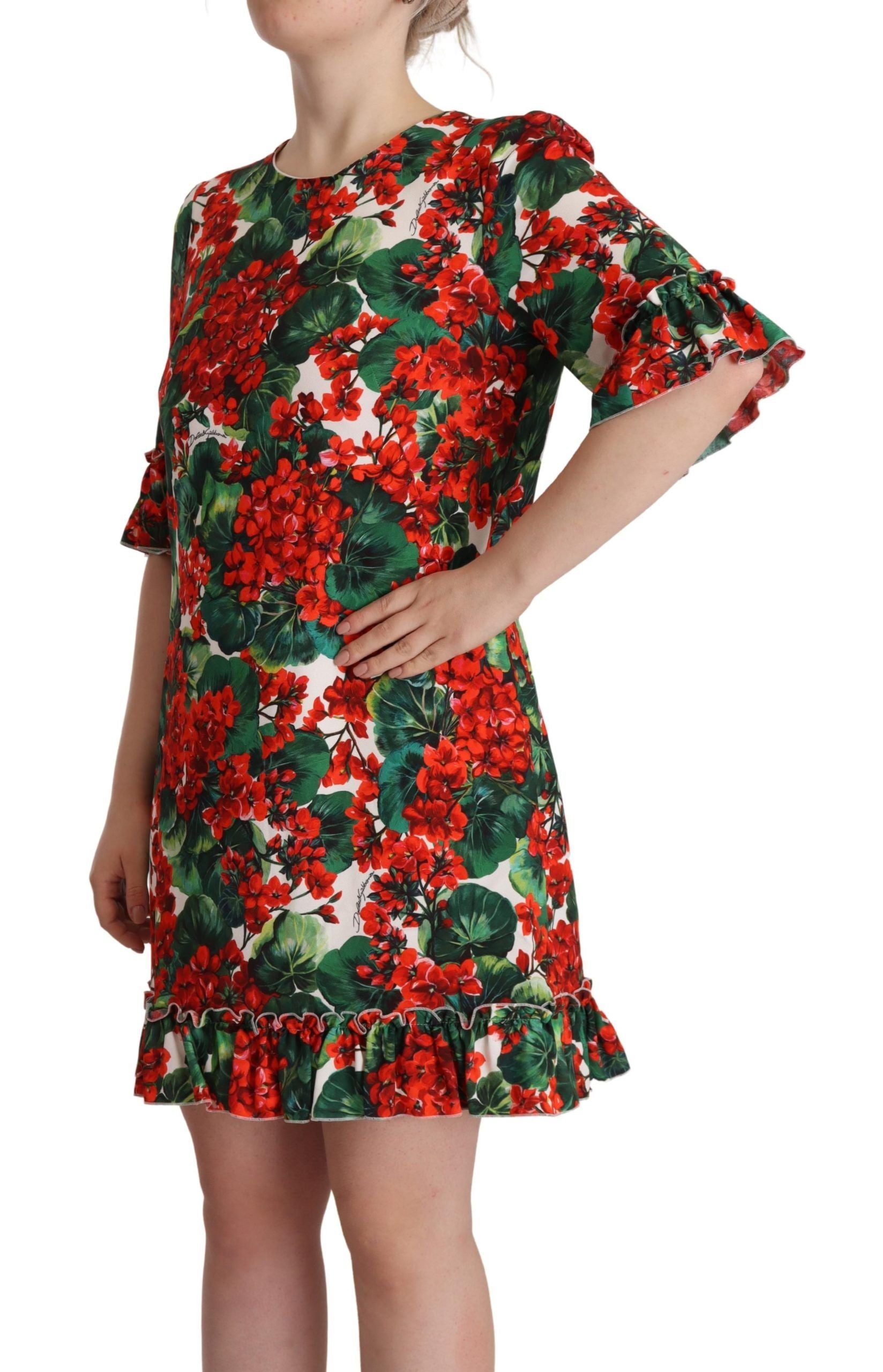 Robe Dolce & Gabbana à fleurs rouges