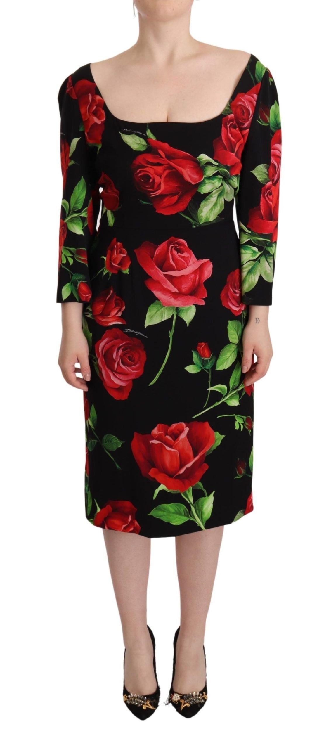 Robe Dolce & Gabbana Sheath noire