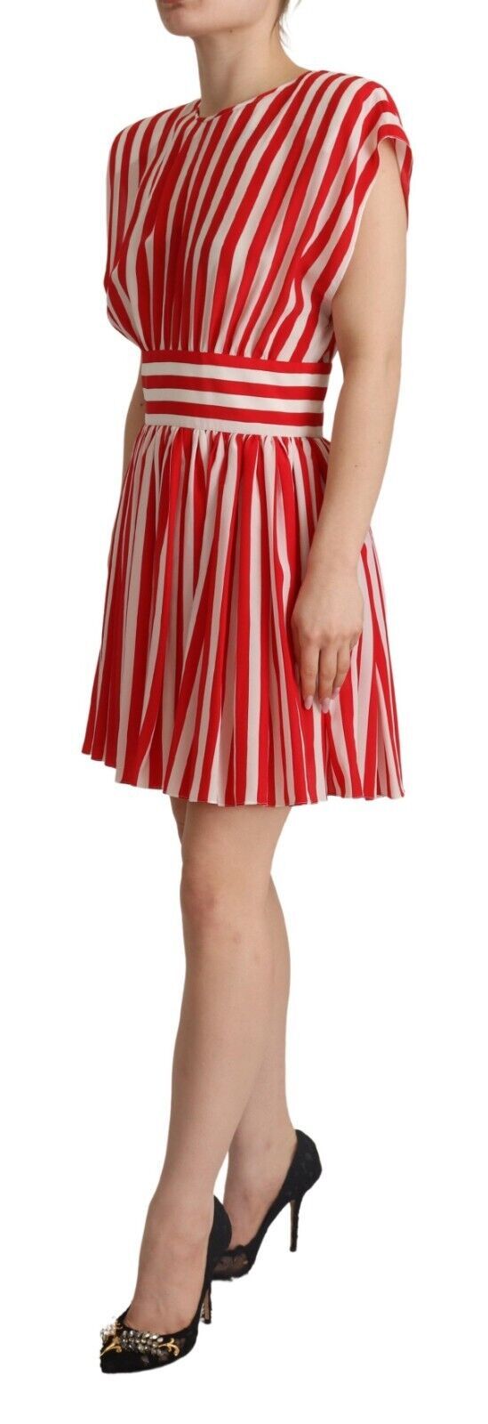 Robe mini Dolce & Gabbana rayée rouge et blanche