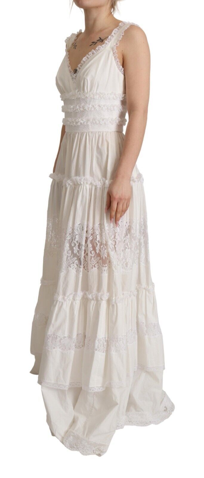 Robe A-line Dolce & Gabbana blanche