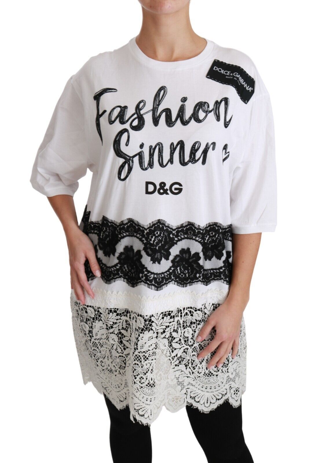 T-shirt Dolce & Gabbana Fashion Sinner blanc