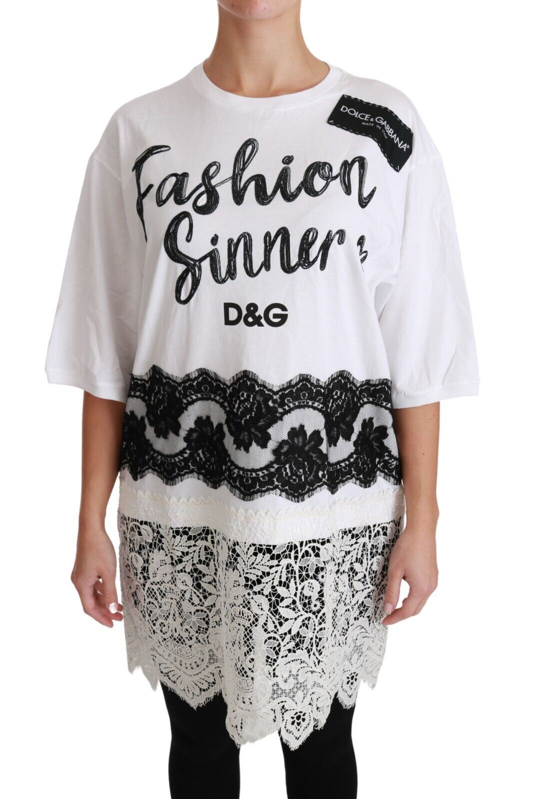 T-shirt Dolce & Gabbana Fashion Sinner blanc