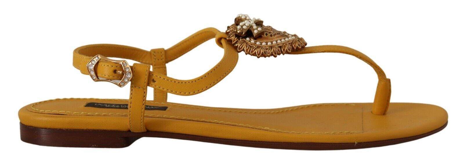 Sandales Dolce & Gabbana Devotion moutarde