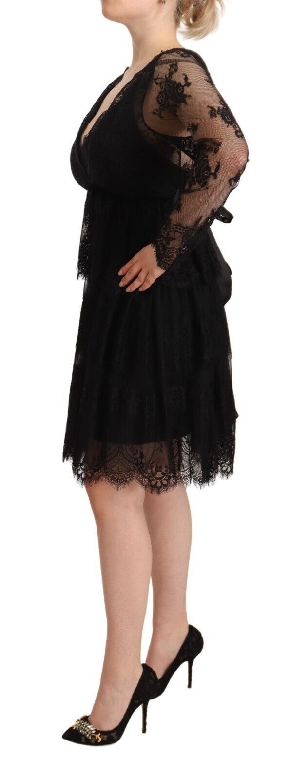 Robe Aniye By à manches longues noire