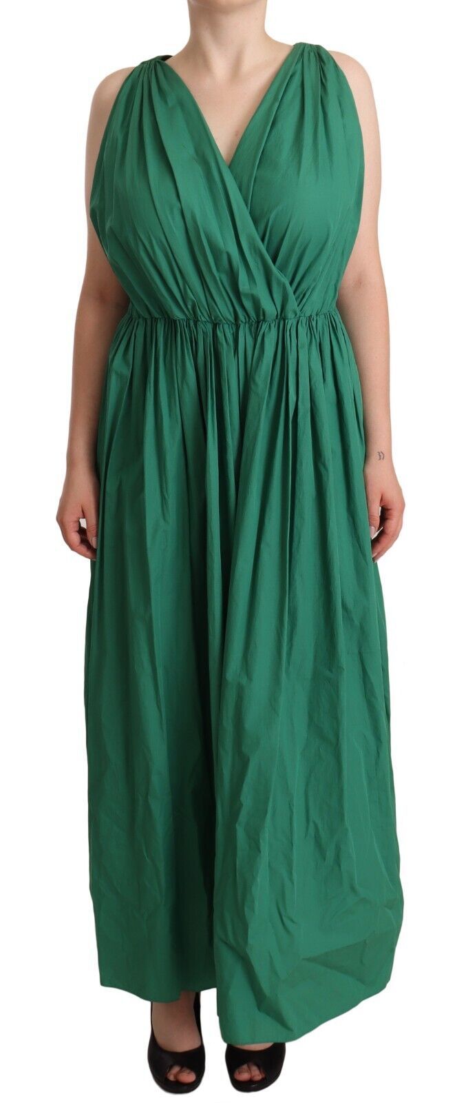Robe Dolce & Gabbana plissée verte