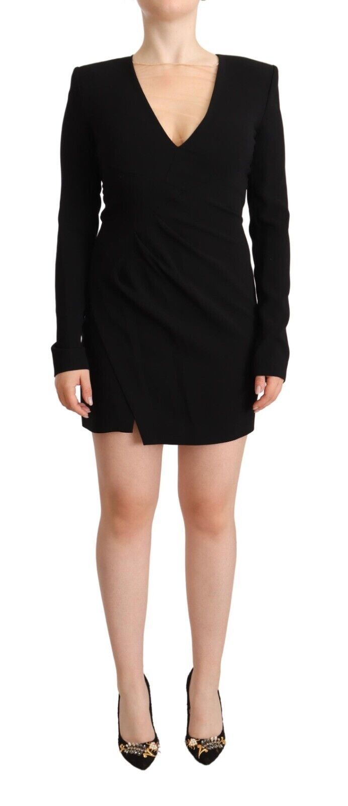 Robe DSQUARED décolleté en V noire