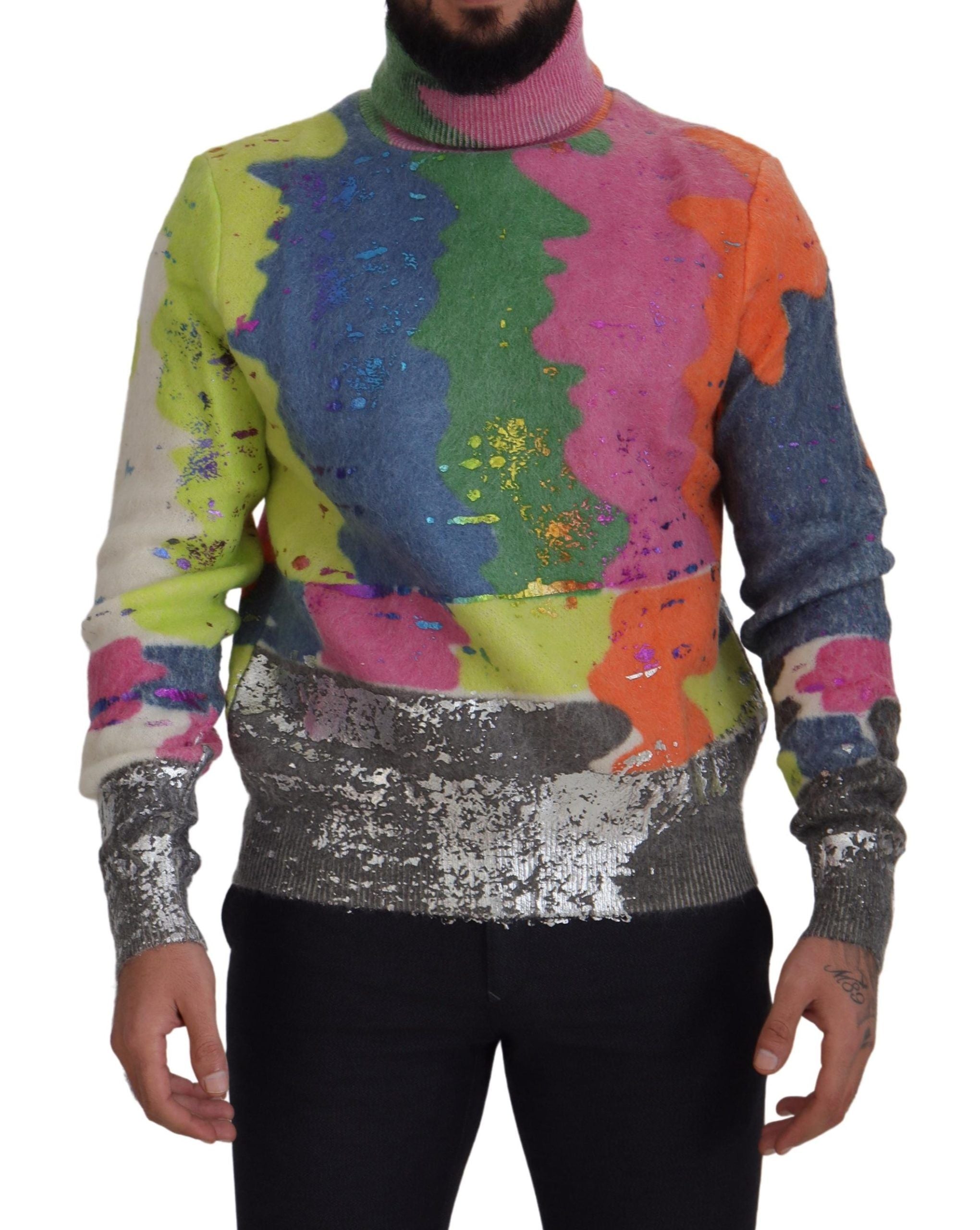 Pull DOLCE & GABBANA Turtleneck multicolore