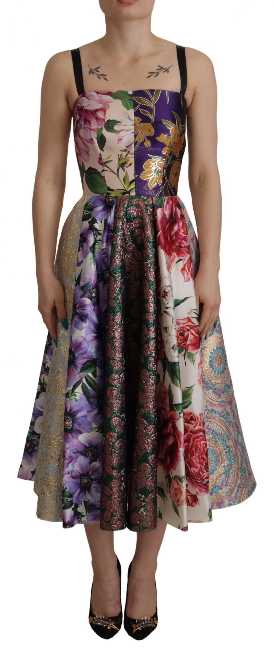 Robe Dolce & Gabbana Patchwork multicolore