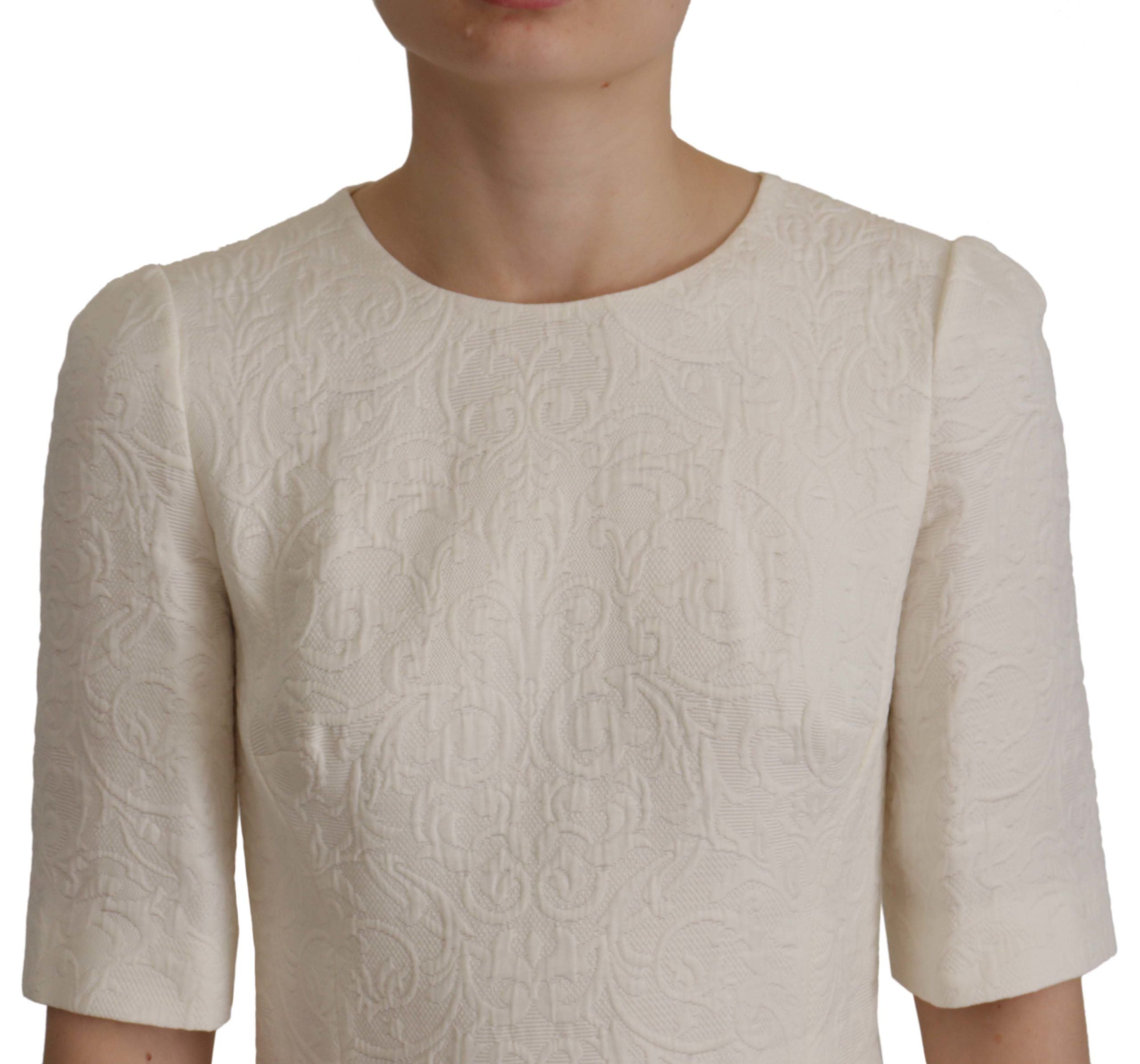 Robe DOLCE & GABBANA Jaquard blanche