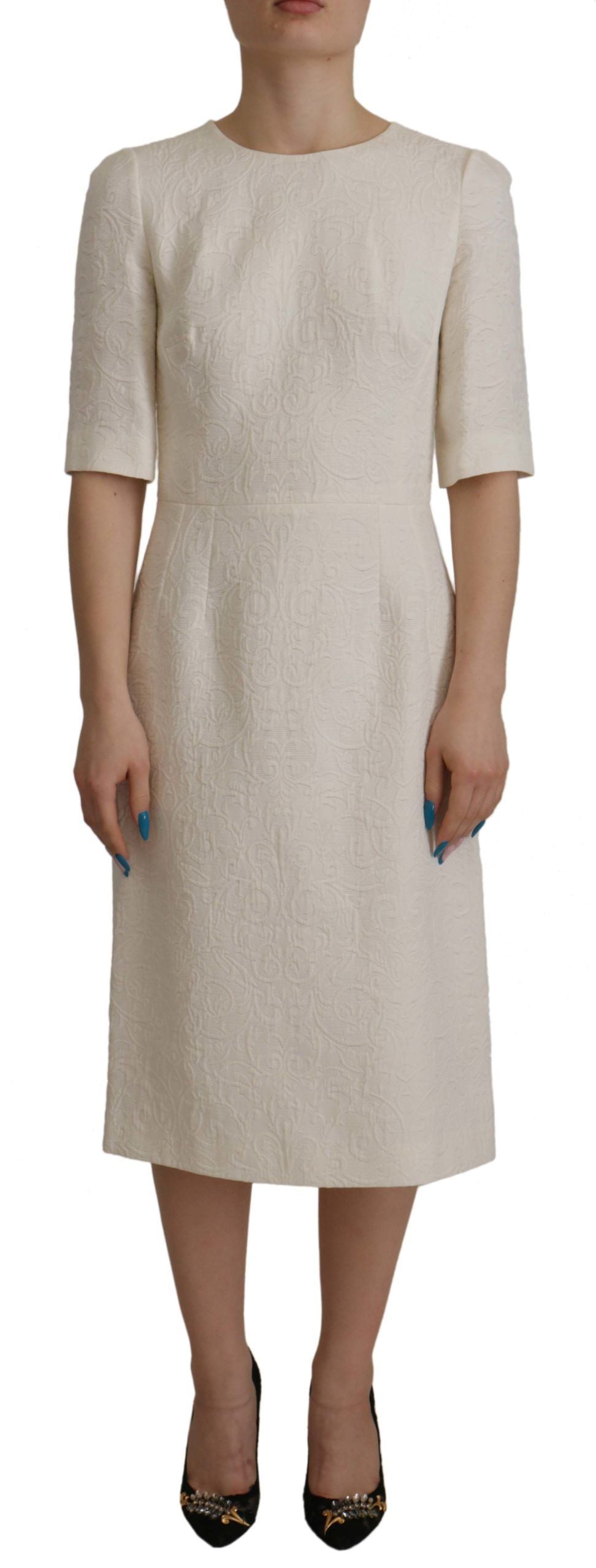 Robe DOLCE & GABBANA Jaquard blanche