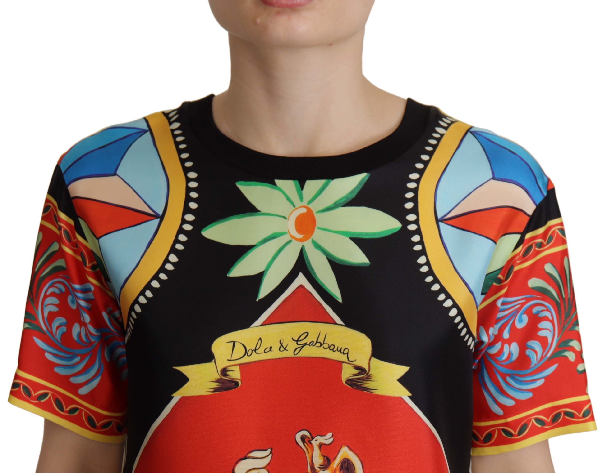 T-shirt Dolce & Gabbana Multicolore Soldier Carretto