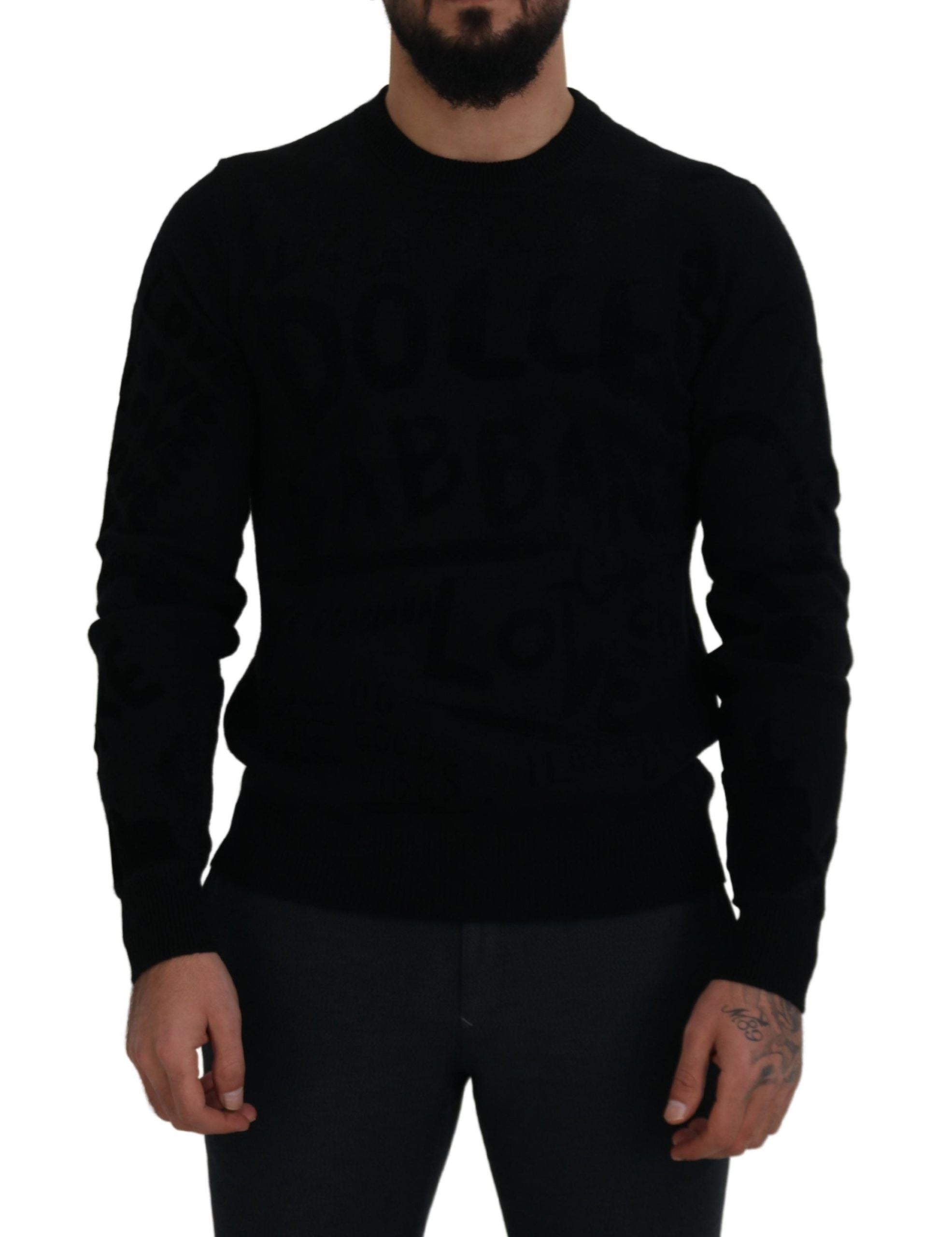 Pull Dolce & Gabbana logo noir