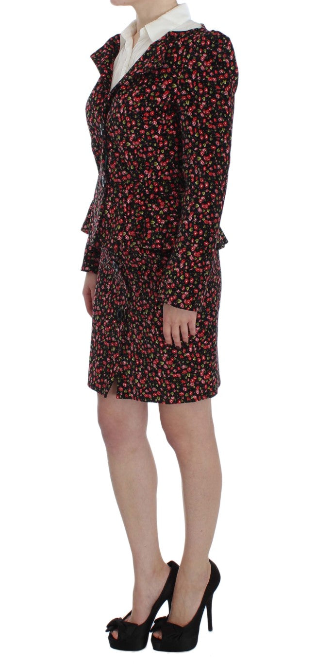 Costume Bencivenga avec jupe noire multicolore