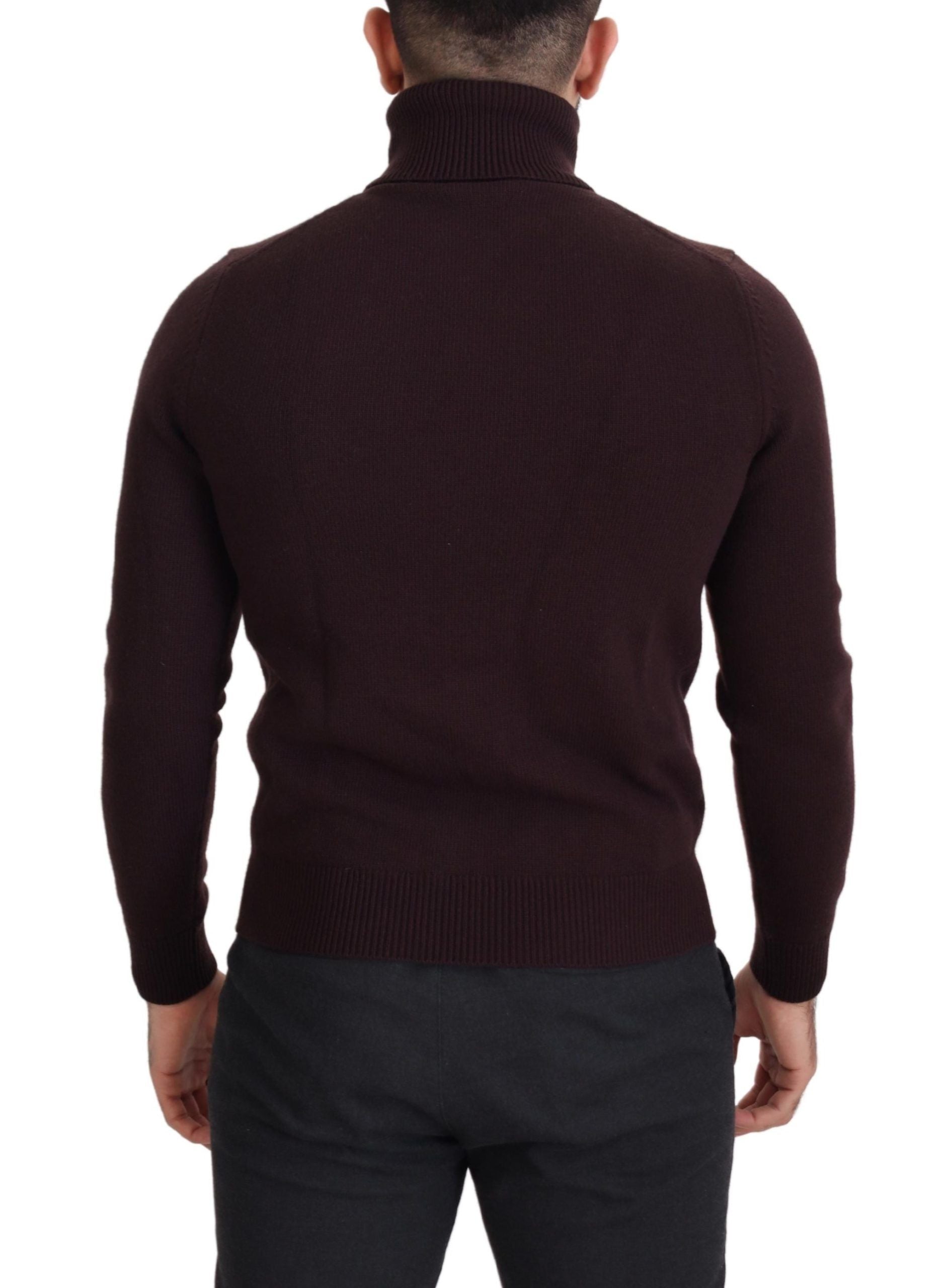 Pull DOLCE & GABBANA turtleneck marron
