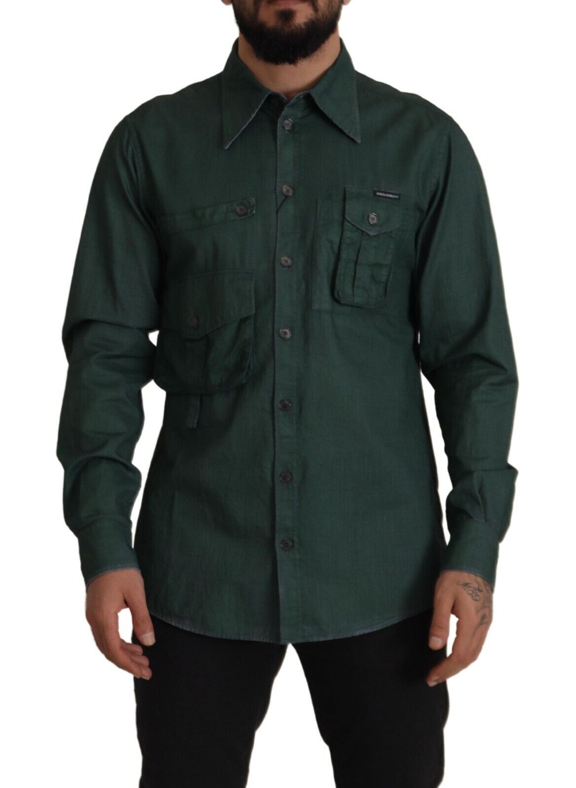 Chemise Dolce & Gabbana verte foncée