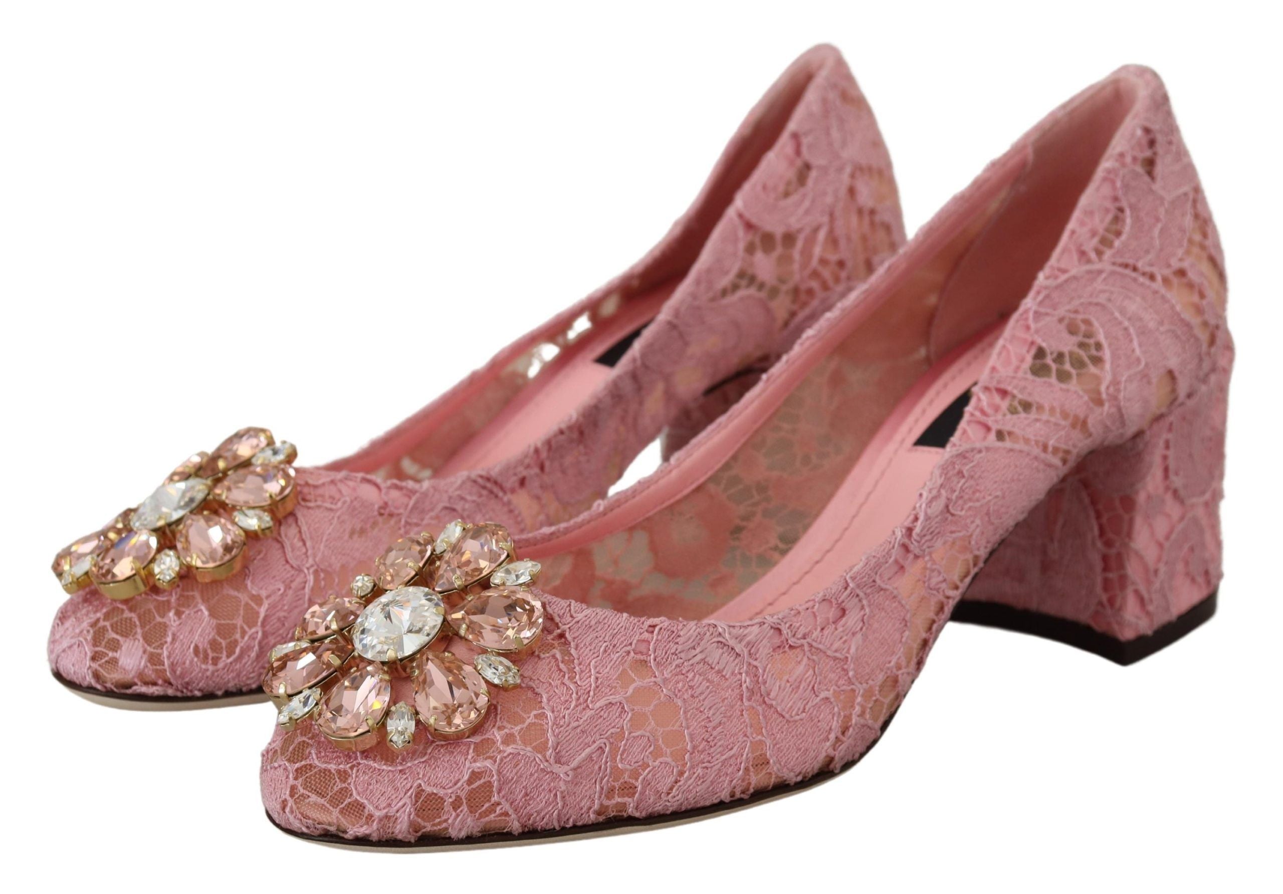 Escarpins Dolce & Gabbana Taormina rose pastel