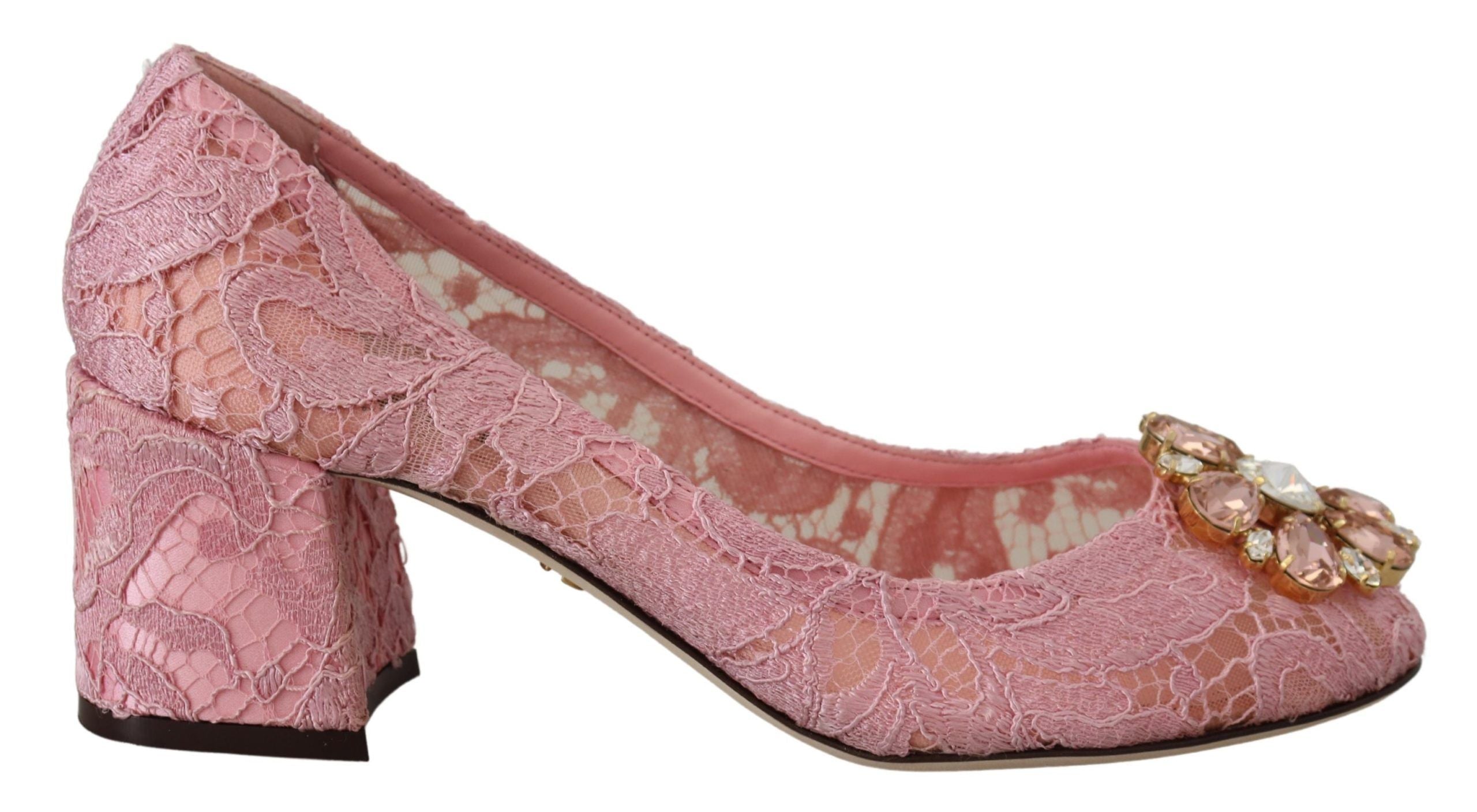 Escarpins Dolce & Gabbana Taormina rose pastel