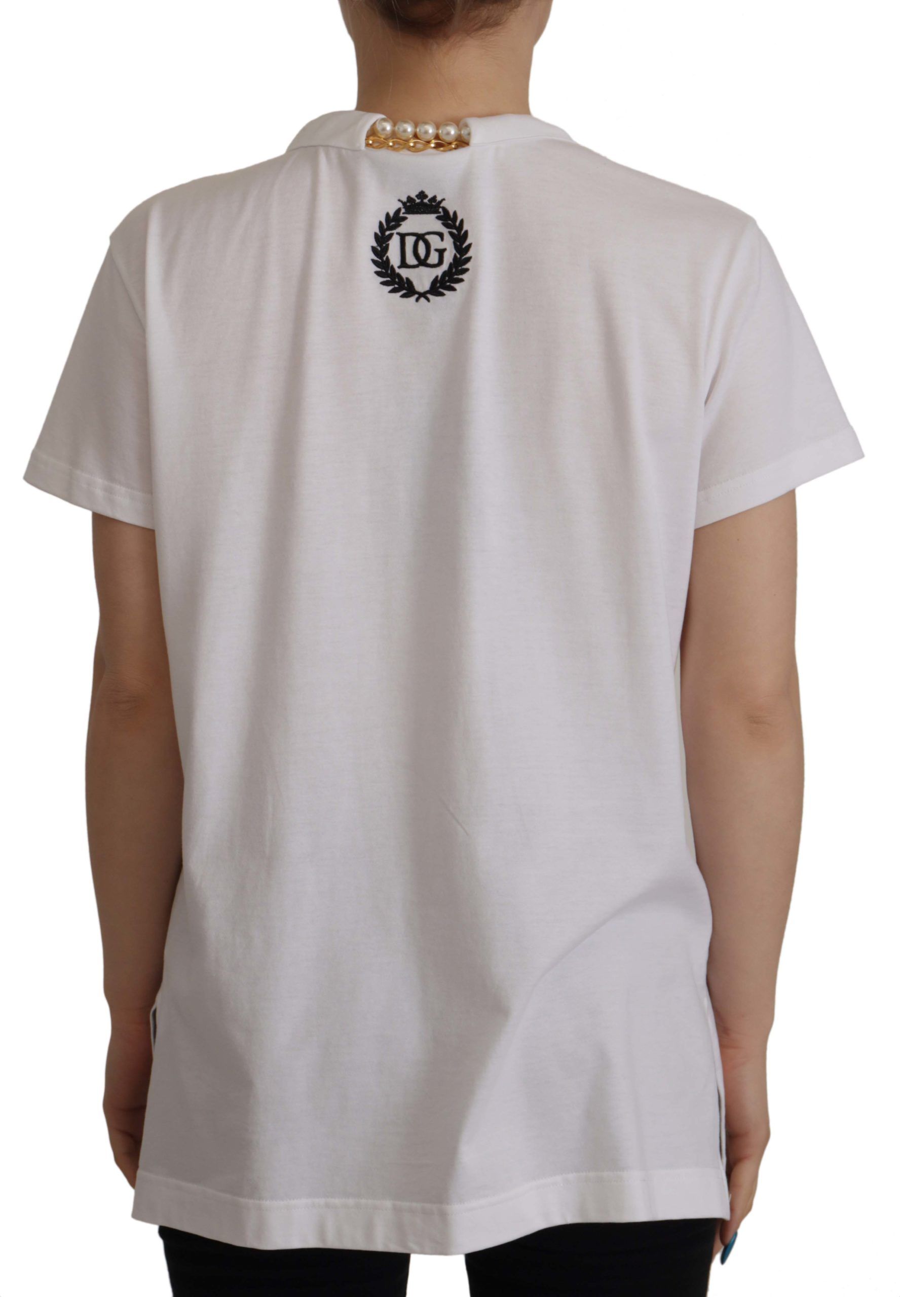 T-shirt Dolce & Gabbana avec col blanc