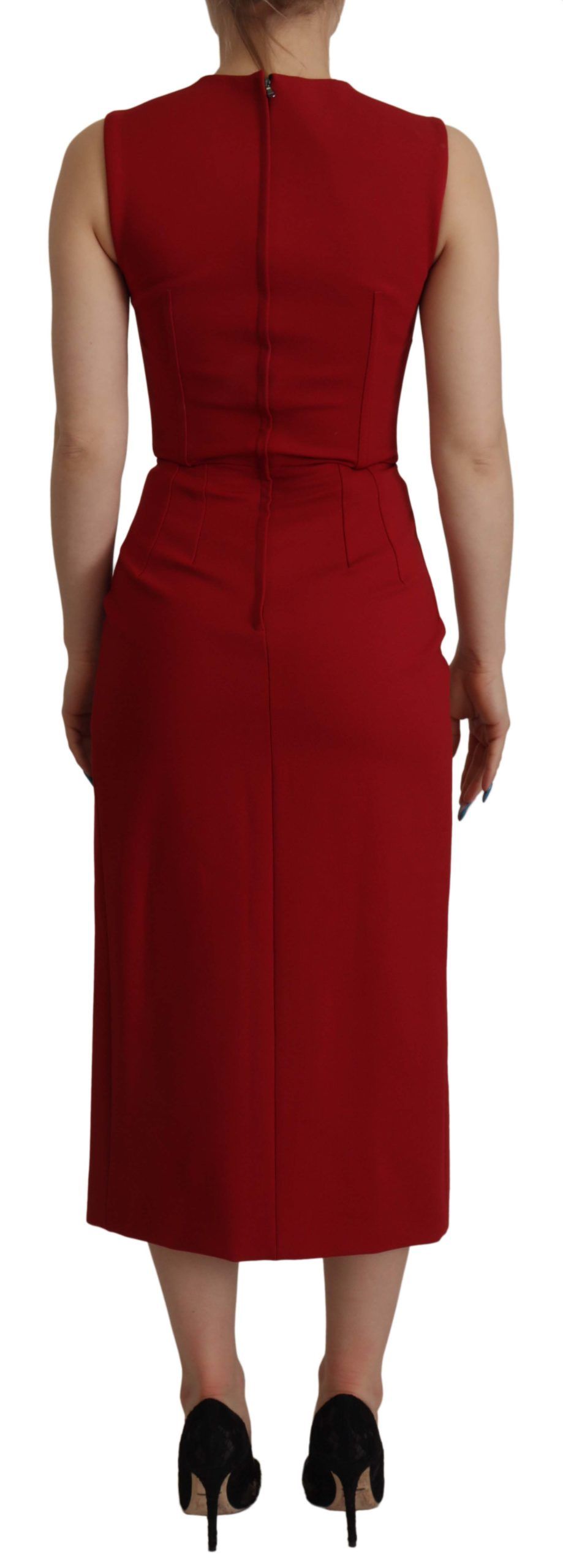 Robe midi Dolce & Gabbana rouge