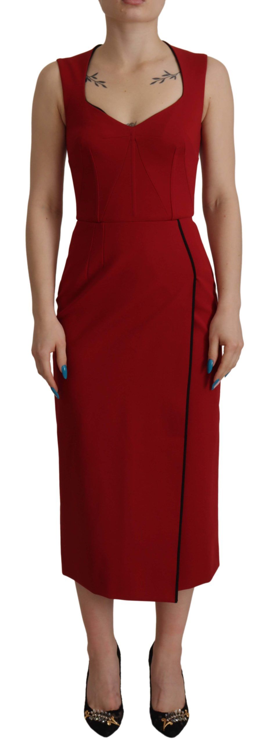 Robe midi Dolce & Gabbana rouge