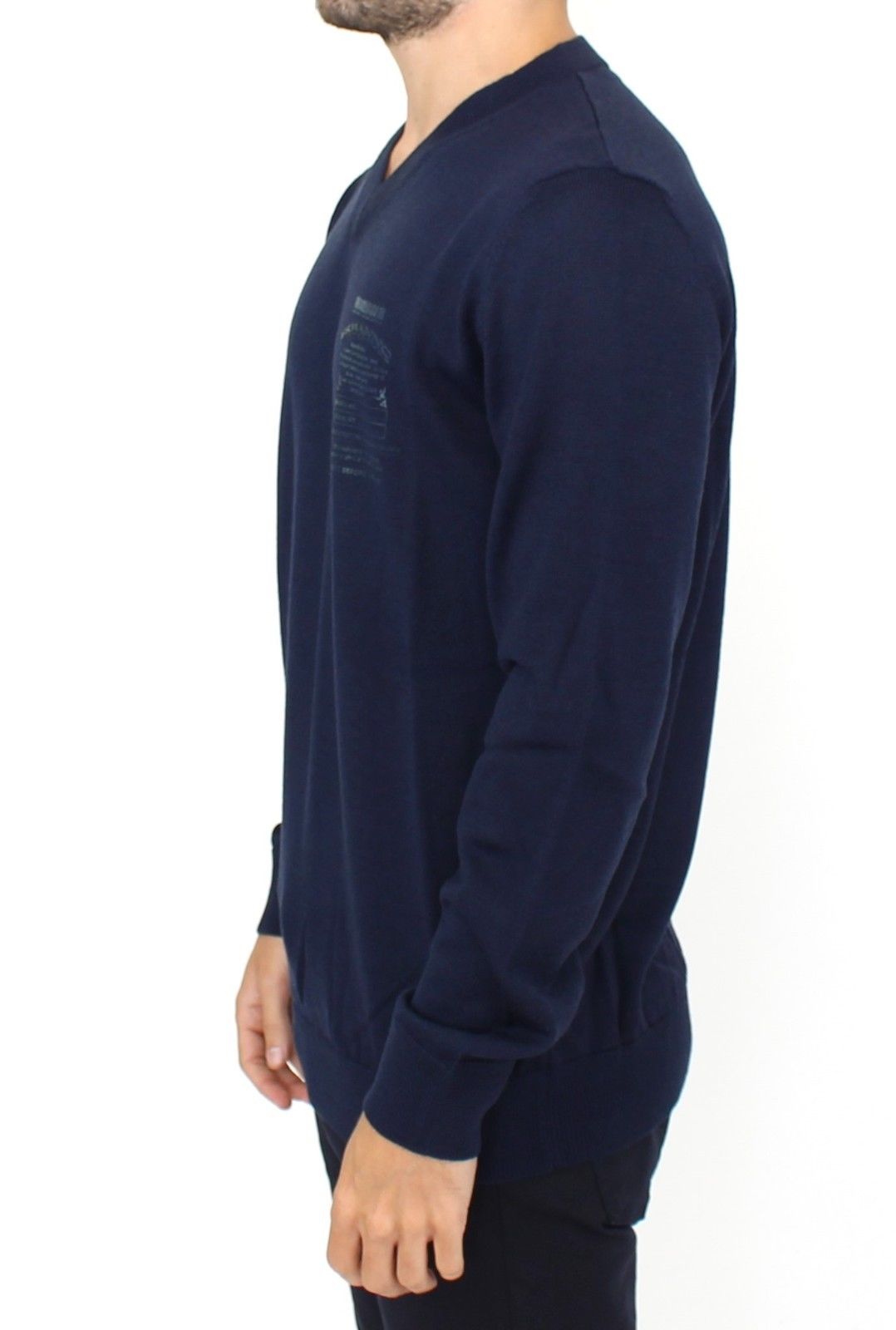 Pull Ermanno Scervino V-neck bleu
