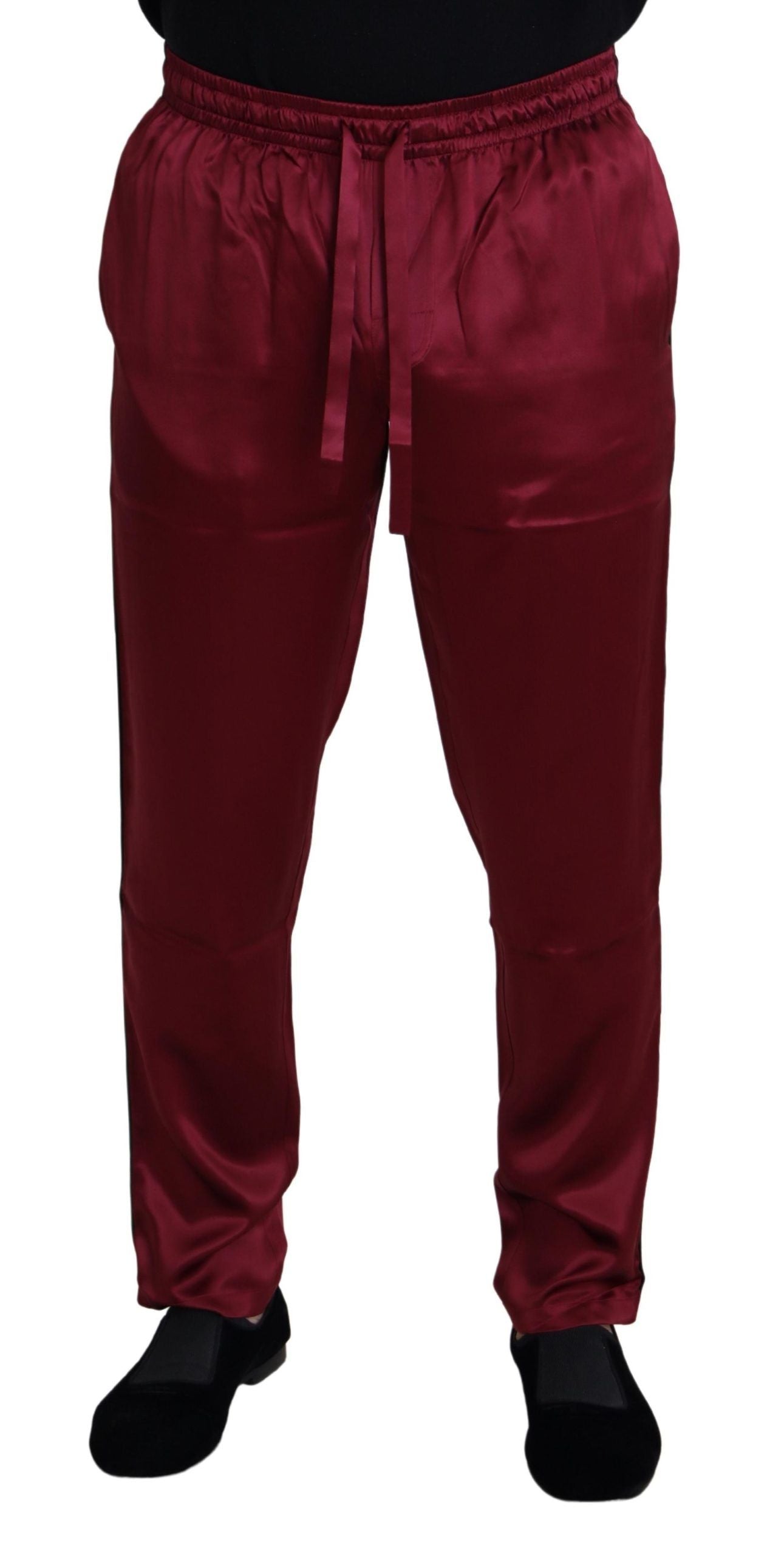 Pantalons Dolce & Gabbana DG bordeaux
