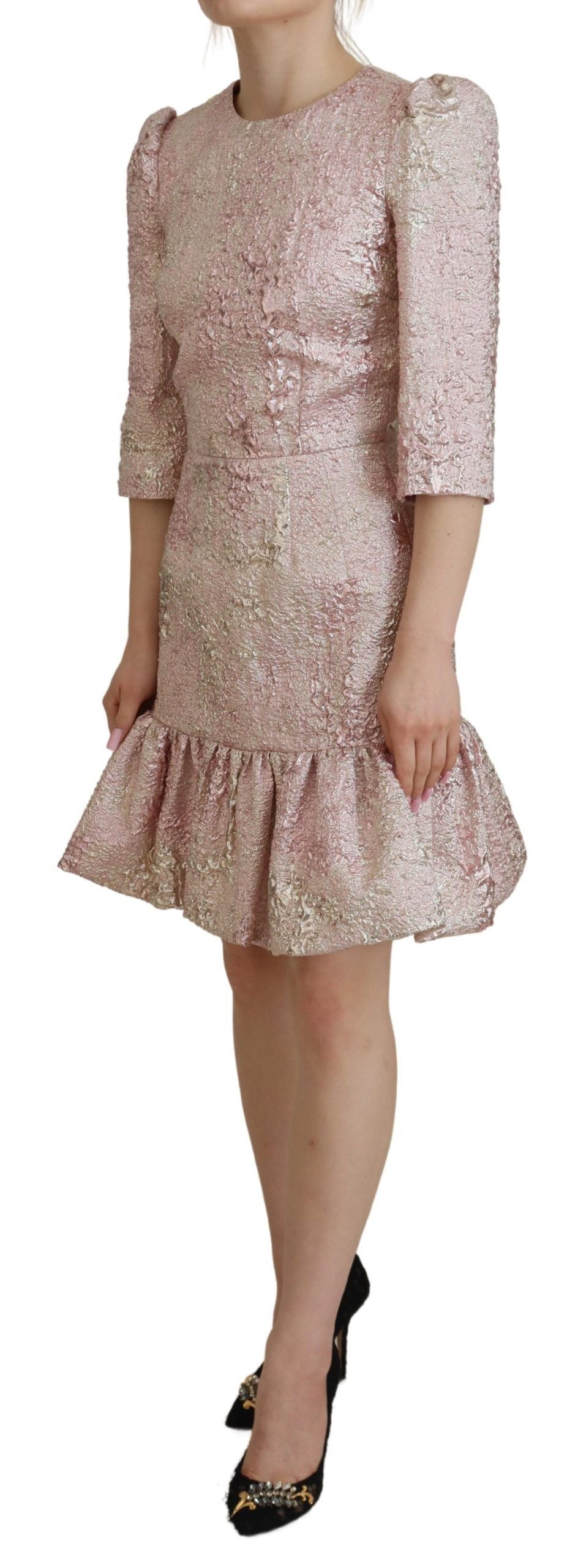 Robe Dolce & Gabbana Midi rose jacquard