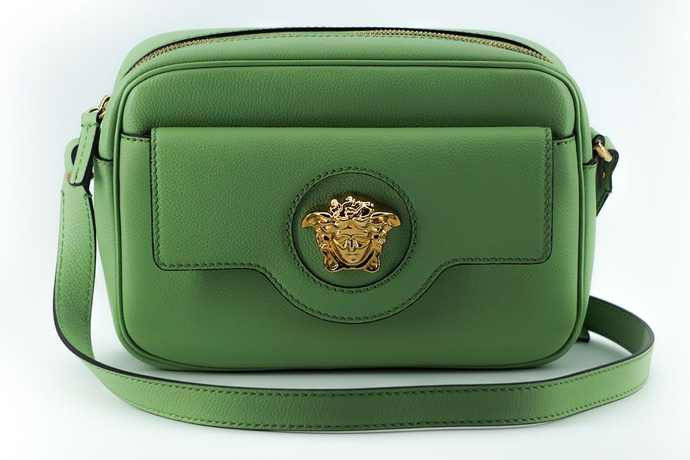 Sac caméra Versace vert menthe