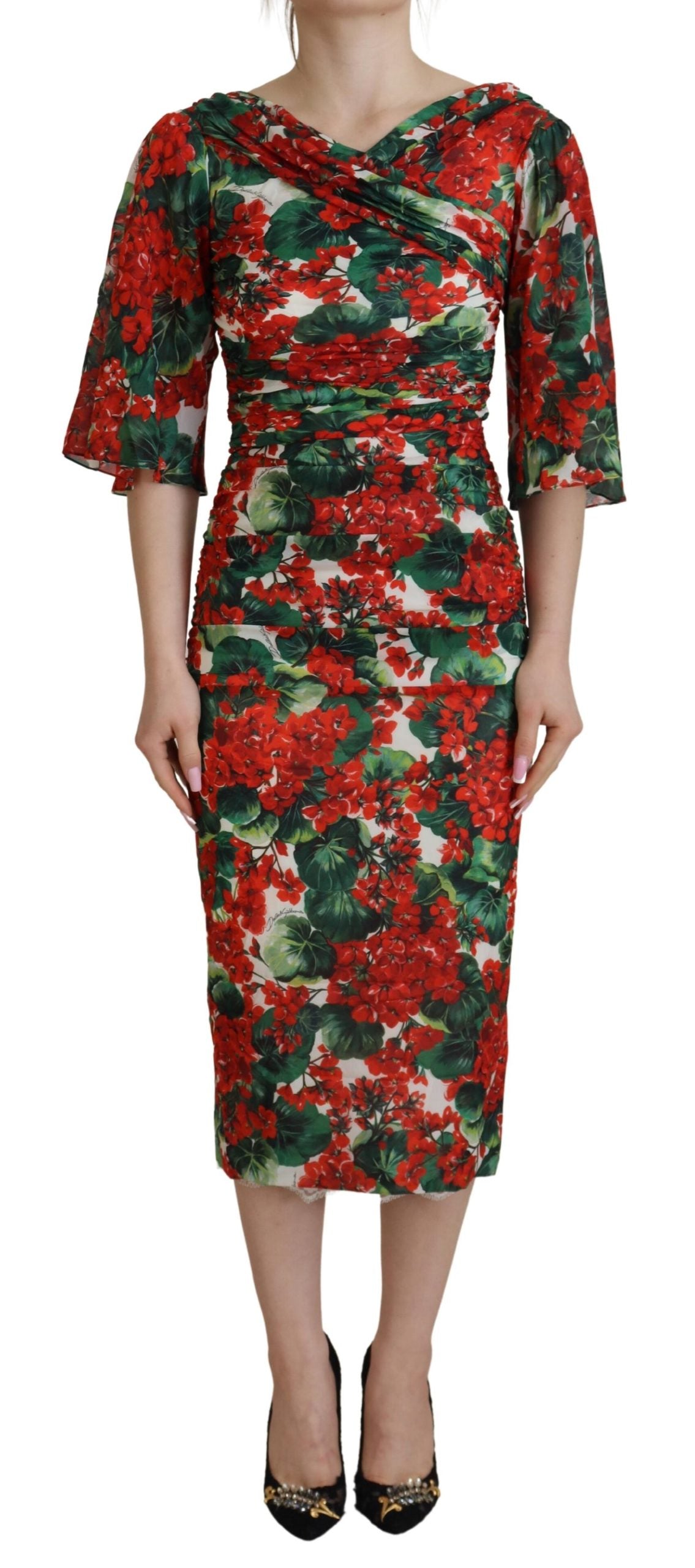 Robe Dolce & Gabbana imprimé multicolore