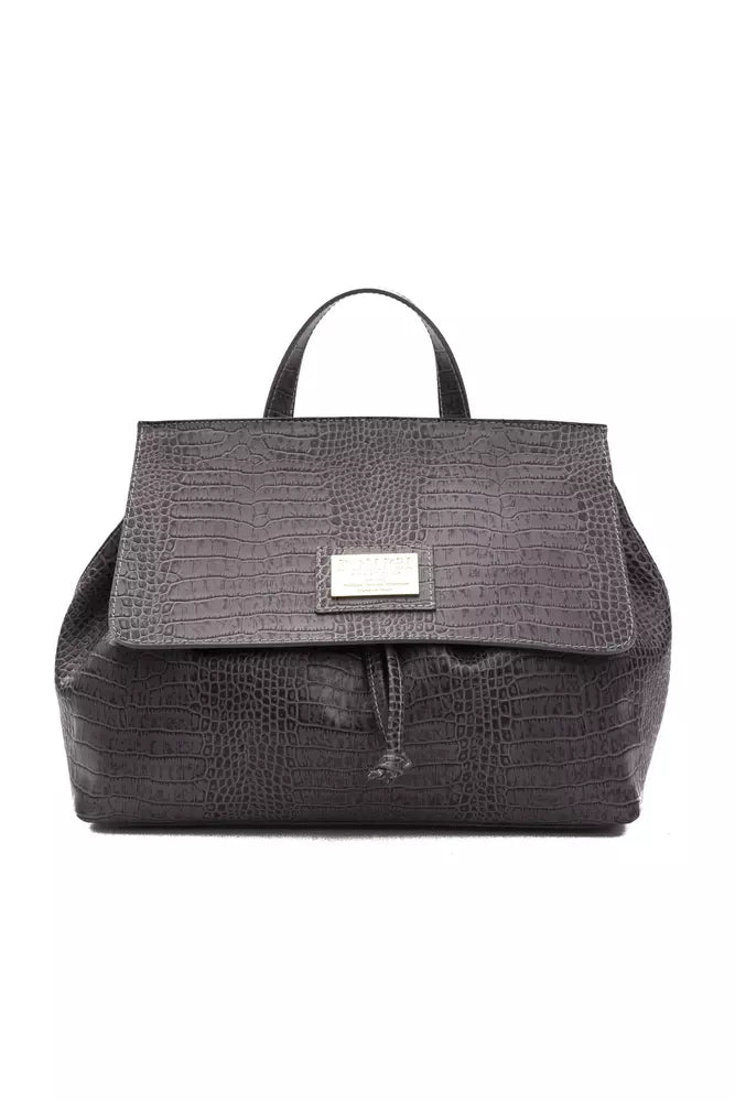Sac bandoulière Pompei Donatella gris crocodile