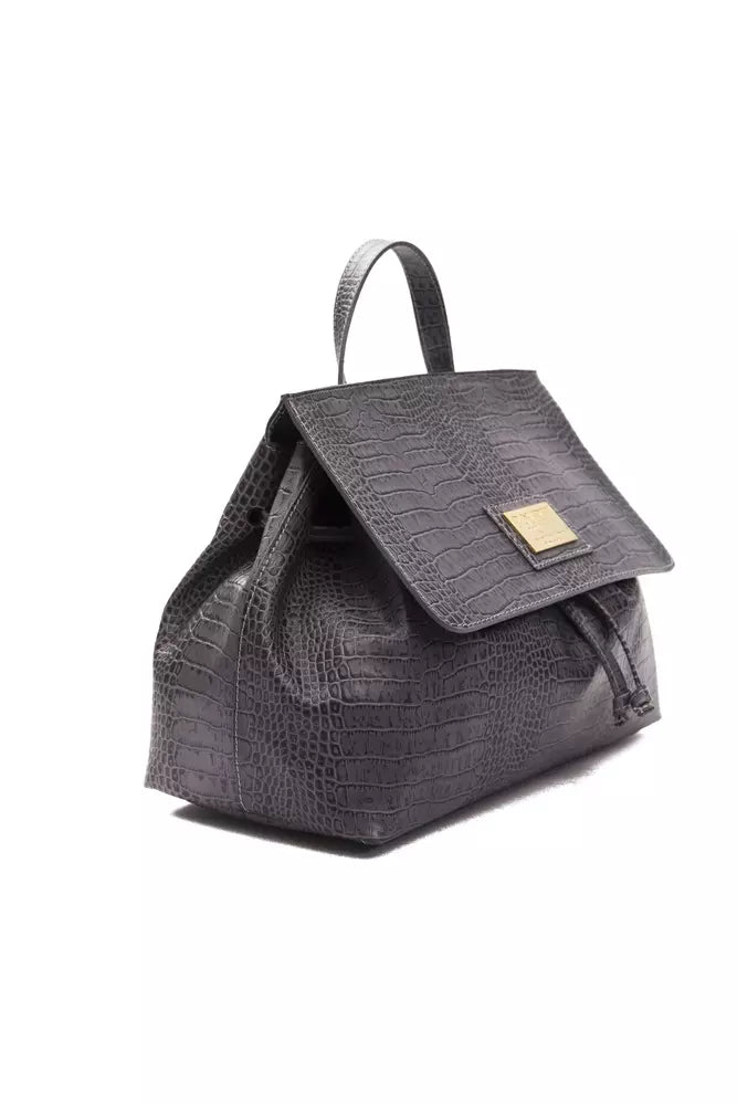 Sac bandoulière Pompei Donatella gris crocodile