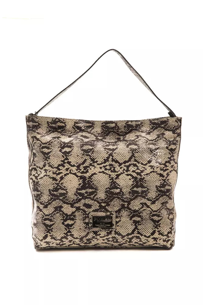 Sac bandoulière Pompei Donatella gris python