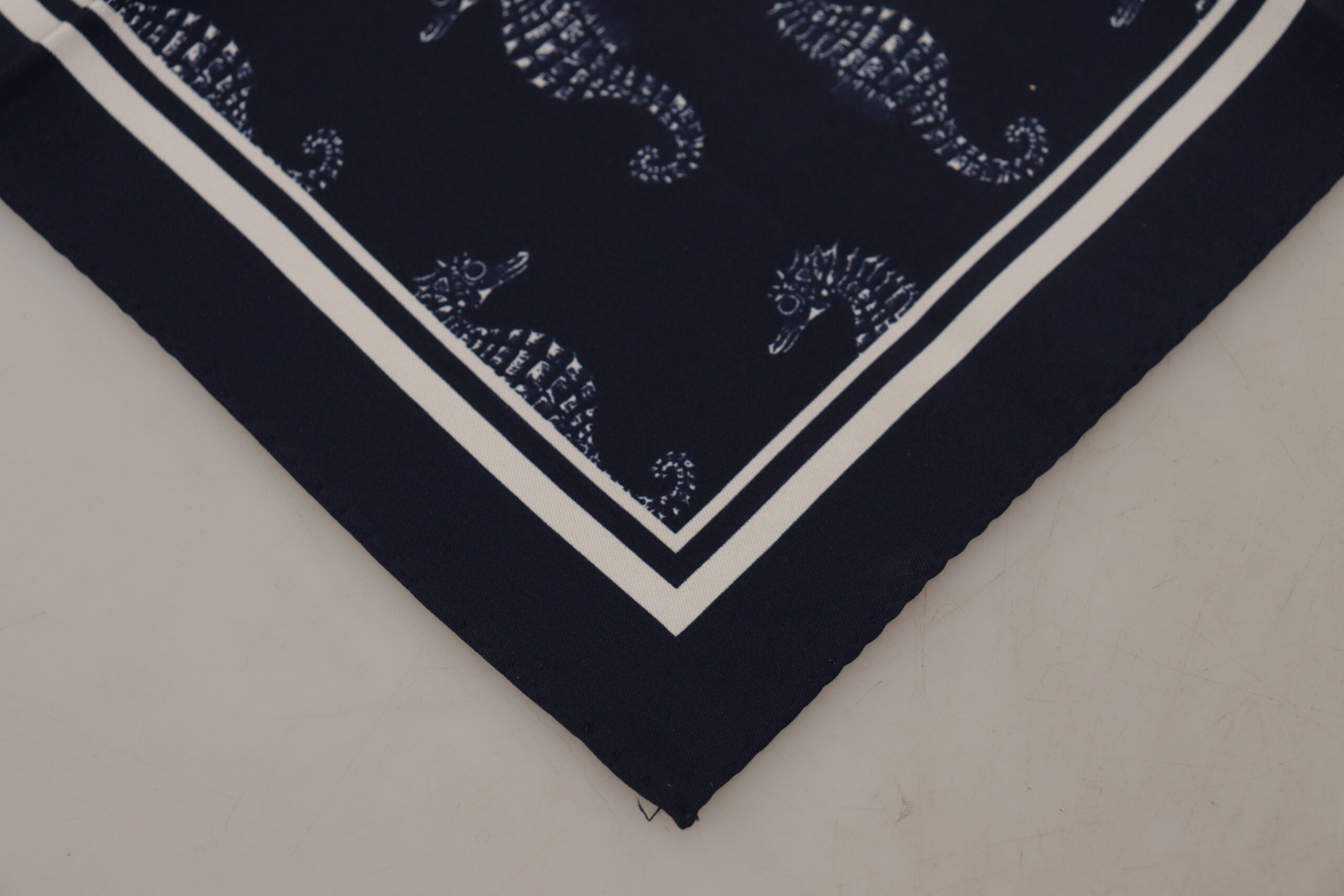Carré Dolce & Gabbana Scarf bleu seahorse