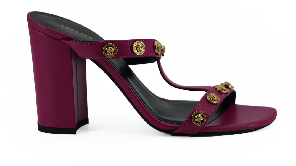 Sandales Versace Medusa violettes